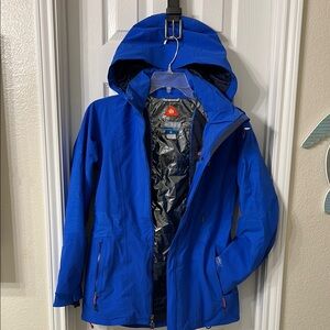 Blue Hooded Jacket